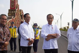 Presiden Jokowi resmikan Jembatan Kretek II di Kabupaten Bantul